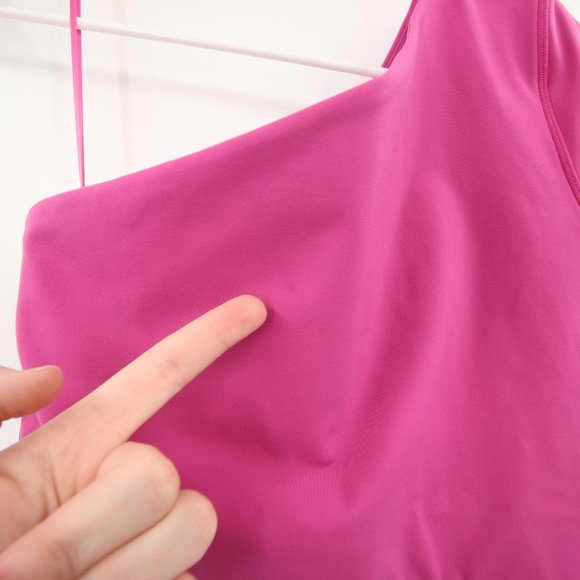 L*Space Pink Purple Genesse Top One Shoulder Sports Bra Size Large NWT - Picture 7 of 8